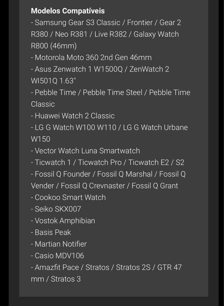 Pulseiras de substituição de smartwatch 22mm