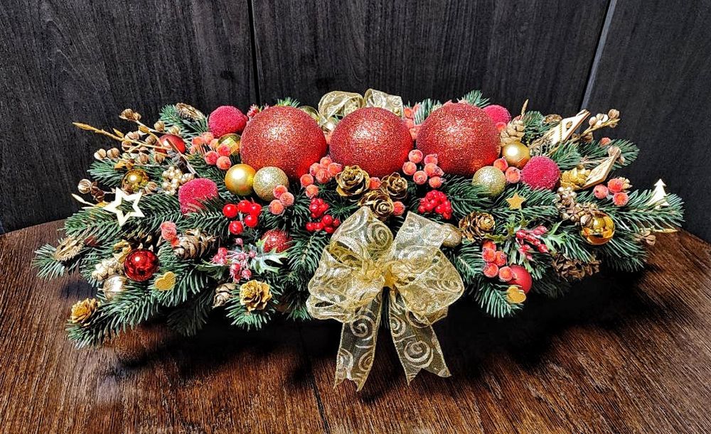 Новорічна композиція (65см) /Різдвяні / Святкові композиції /Декор