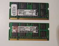 2x DDR2 2GB do laptopa 667Mhz 5300s pamięć RAM SoDimm