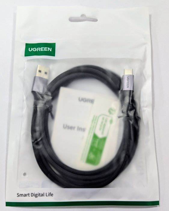 Кабель UGREEN US288 USB Type-C (2м, 1.5м, 0.25м) 3A Новый
