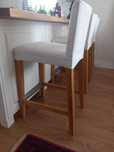 Stołki barowe hokery Henriksdal IKEA  wysokie 75cm bergmund 2szt