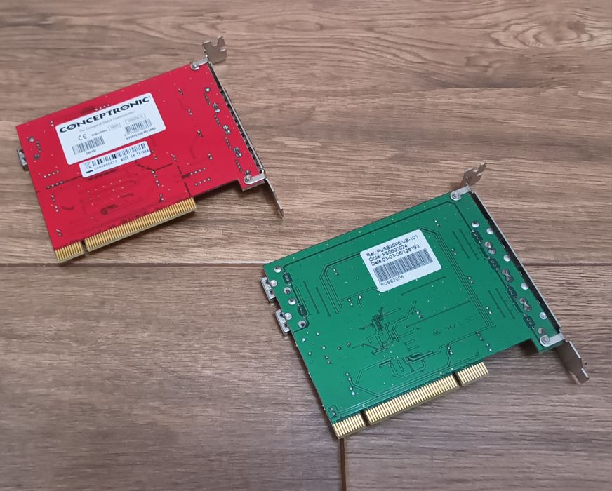 Placas adaptadoras PCI para USB a 5€ a unidade
