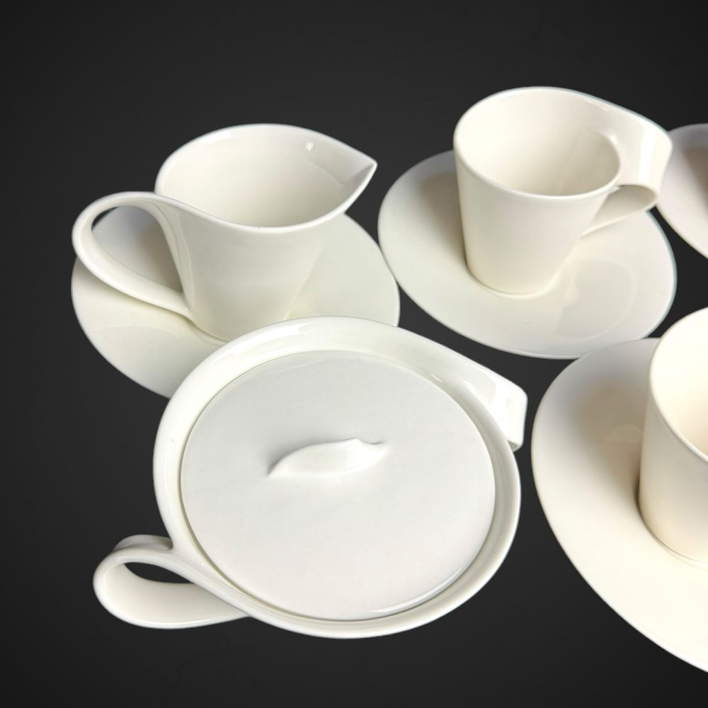 Villeroy&Boch New Wave zestaw cukiernica mlecznik filiżanki B41/4139