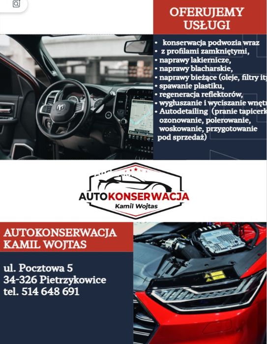 Naprawy bieżące wymiana oleju, filtrów, świece, tarcze, klocki, i.t.p