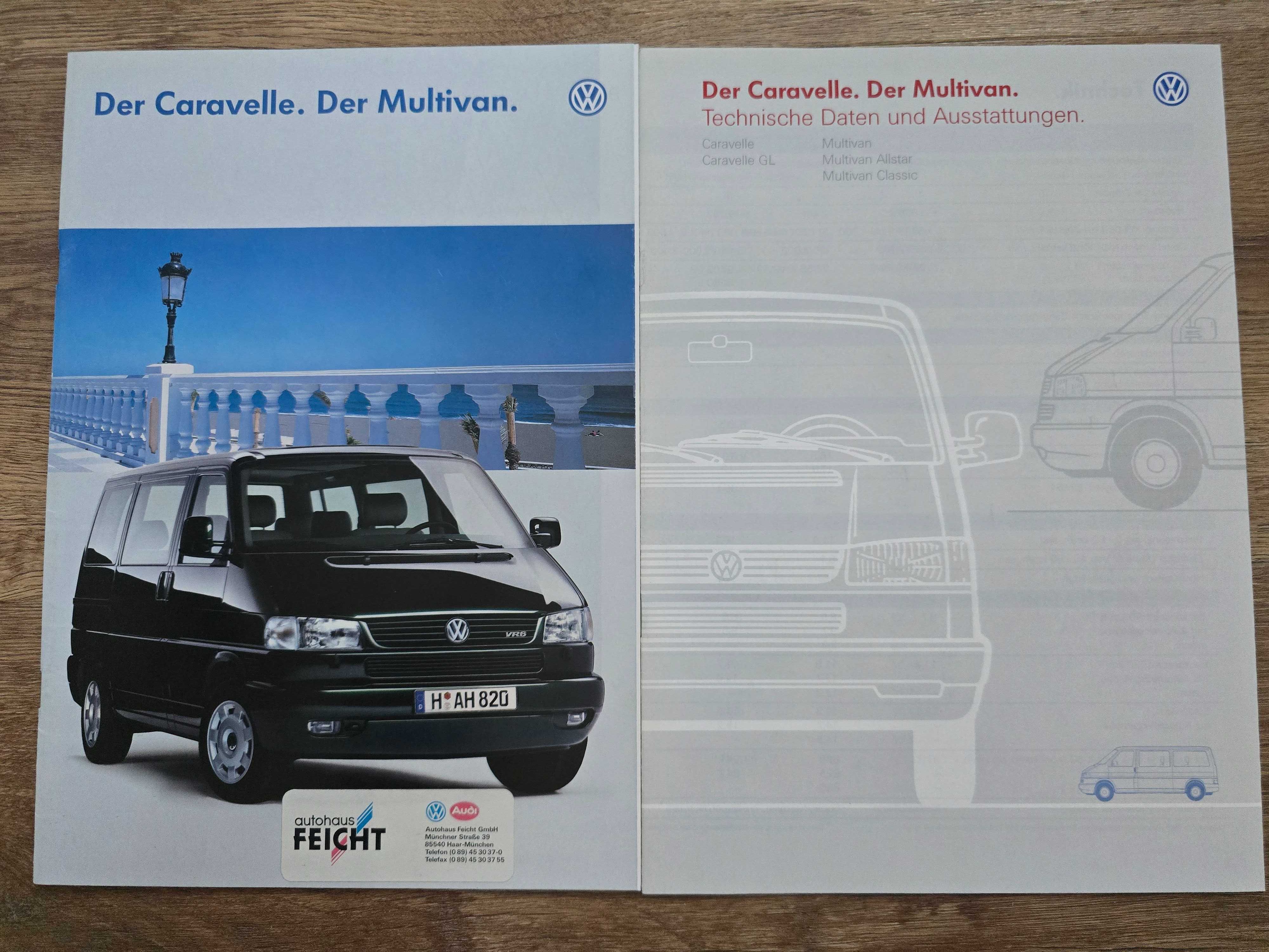 Prospekt VW T4 Caravelle, Multivan