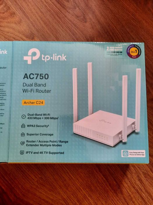 Маршрутизатор інтернет WiFi5 TP-Link Archer C24