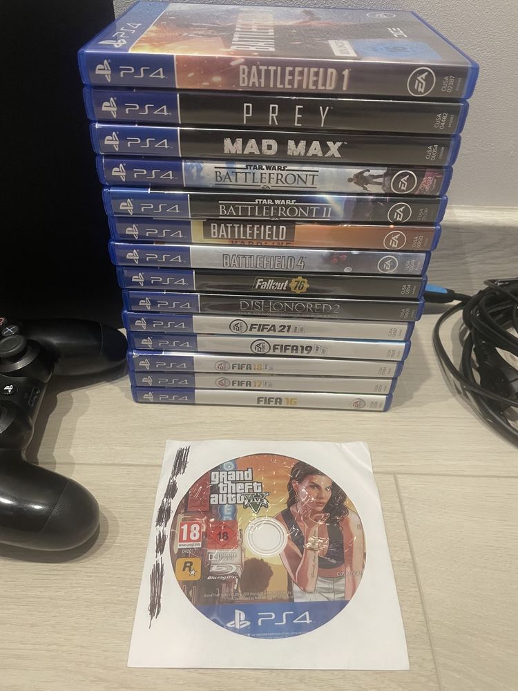Ps4 Slim + 2xPady + 20xgry