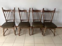 Komplet 4  krzeseł z lat 90-tych