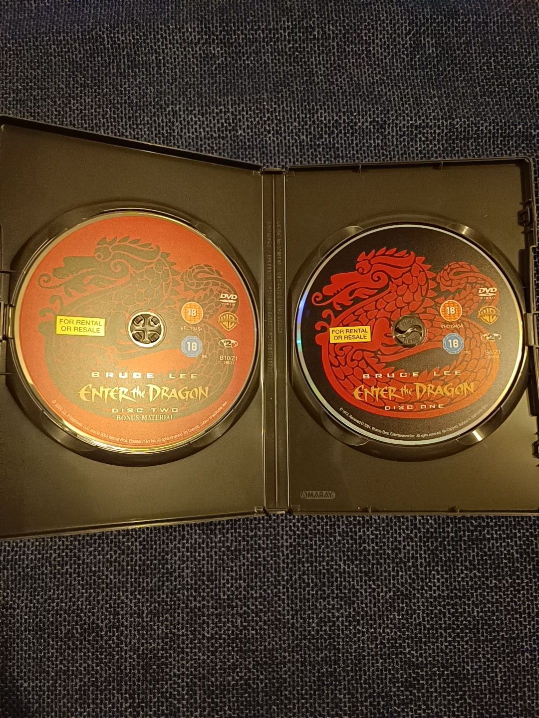 DVD do filme "Enter the Dragon", Bruce Lee (portes grátis)
