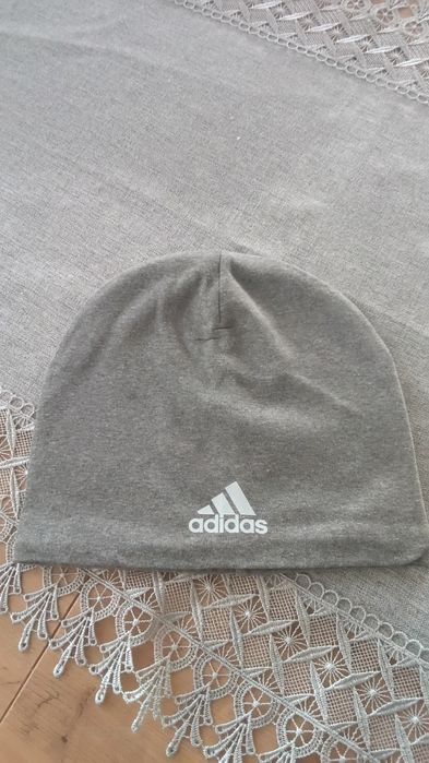 Czapka zimowa męska z polarem w środku kolor szary