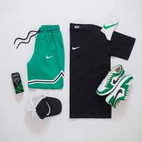 Чоловіча чорна футболка Nike шорти Найк мужской спортивный костюм