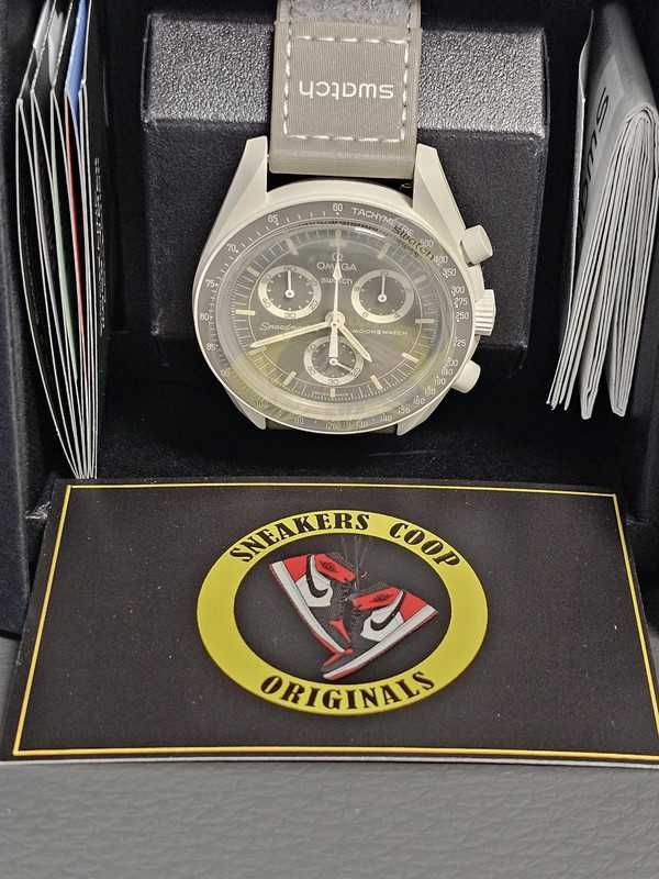Omega x Swatch SO33T103 Pustynia - Biokeramika w Kolorach Piasku
