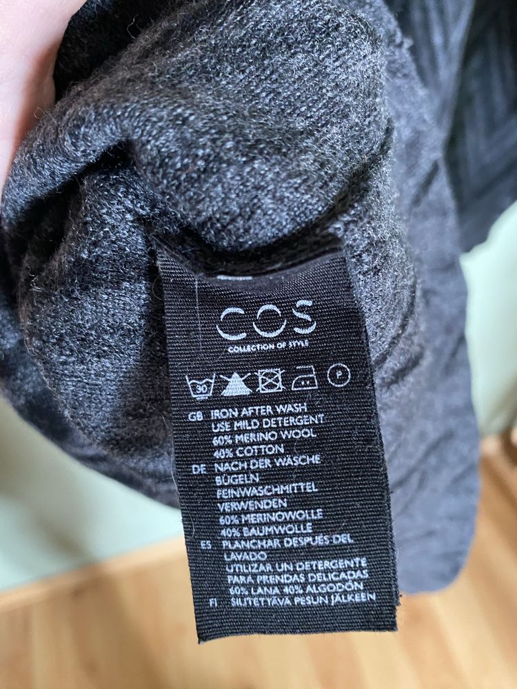Bluzka sweter COS z wełną merino S 36