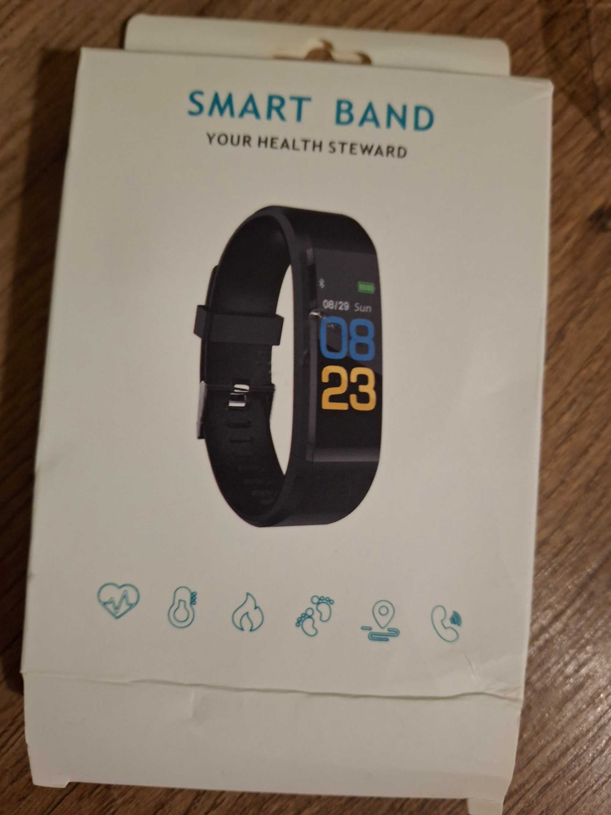 Smartwatch / Smartband - Kroki, Puls, Powiadomienia z telefonu. NOWY!
