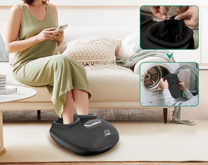 masażer do stóp z funkcją grzania snailax sl-52a2