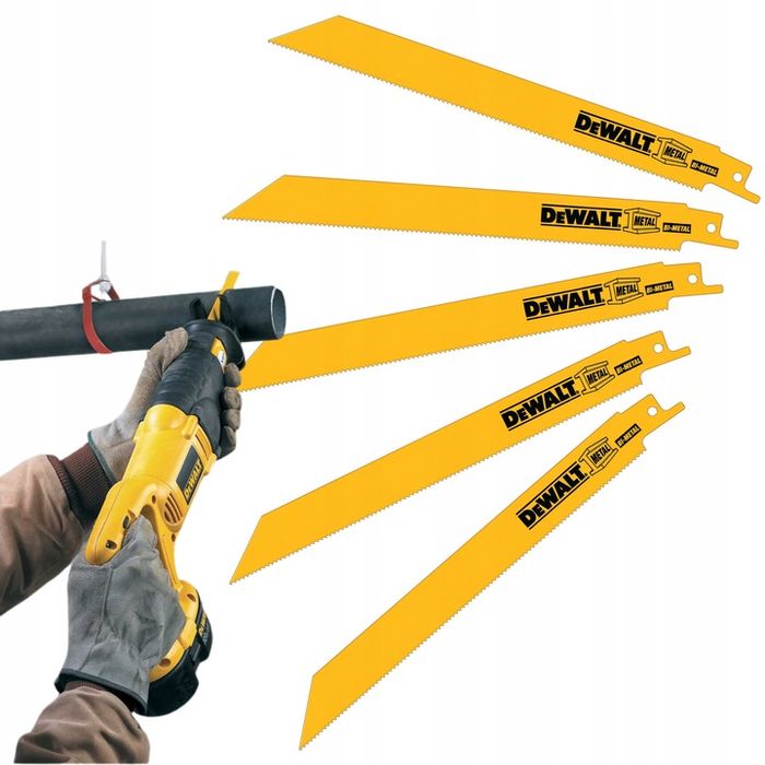 Dewalt Dt2323 Zesaw 5szt Brzeszczoty Bimetalowe Do Metalu 203mm 1.8mm
