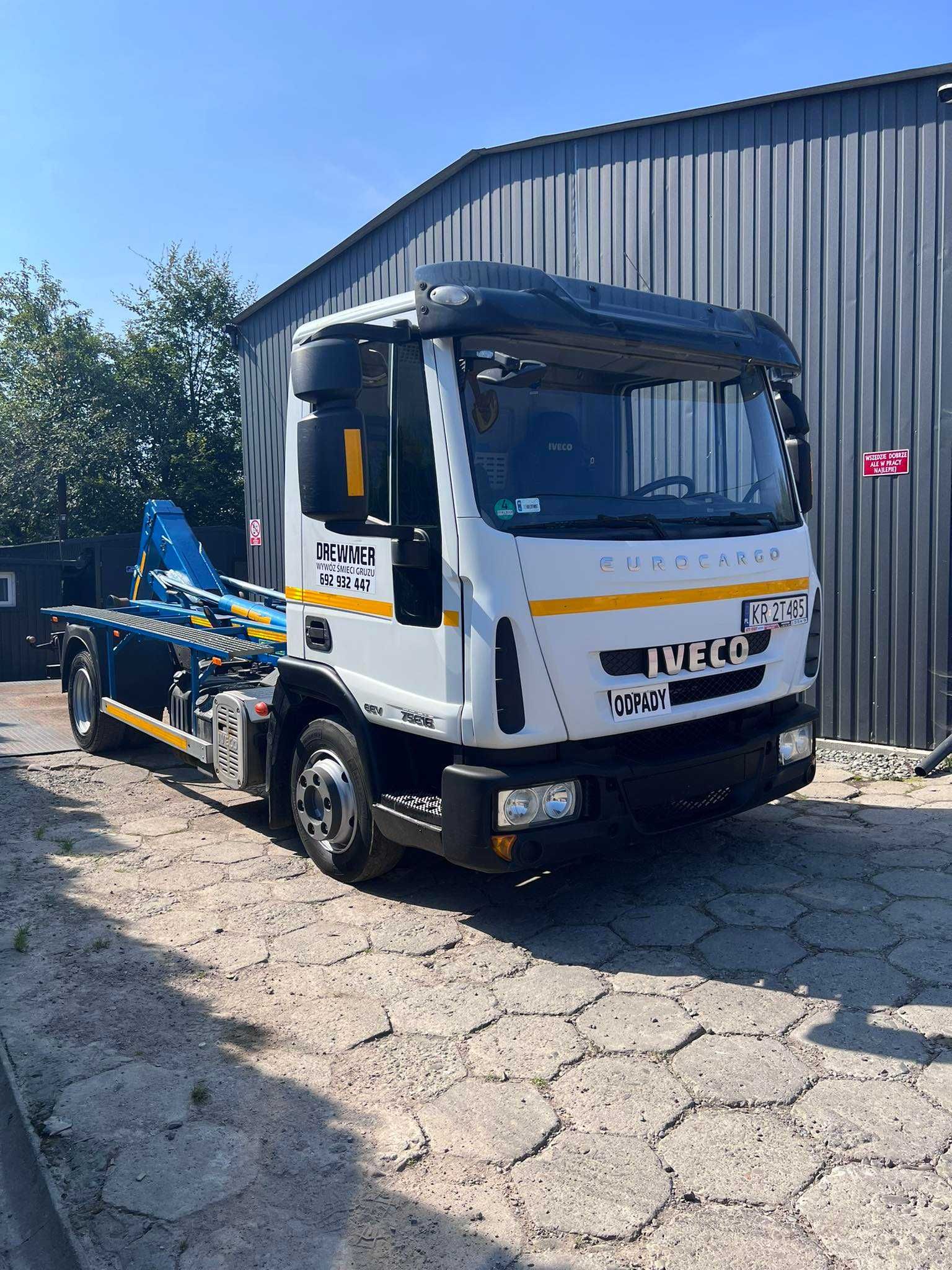 Iveco Eurocargo 75E16 Hakowiec zabudowa hakowa SPECJALNY