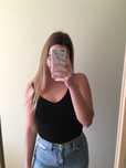 Top preto Bershka