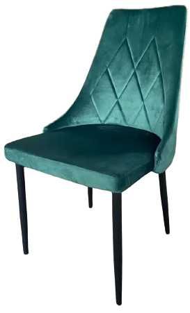 Krzesło WELUR tapicerowane PIKOWANE jadalnia salon Glamour