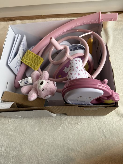 Мобіль на ліжечко "Next2Dreams" +Сповивальна дошка Tega Baby"Кролики"