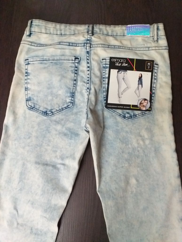 NOVO,Calças 38,ganga skinny by Heidi Klum,preço fixo