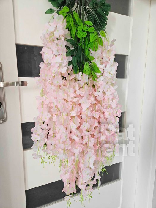 Wisteria różowa glicynia sztuczna girlanda dekoracja 12 sztuk