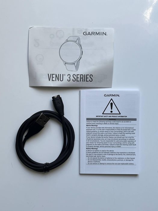 PROMOCJA 300zł Garmin Venu 3 45mm Srebrny FV23 Gwarancja