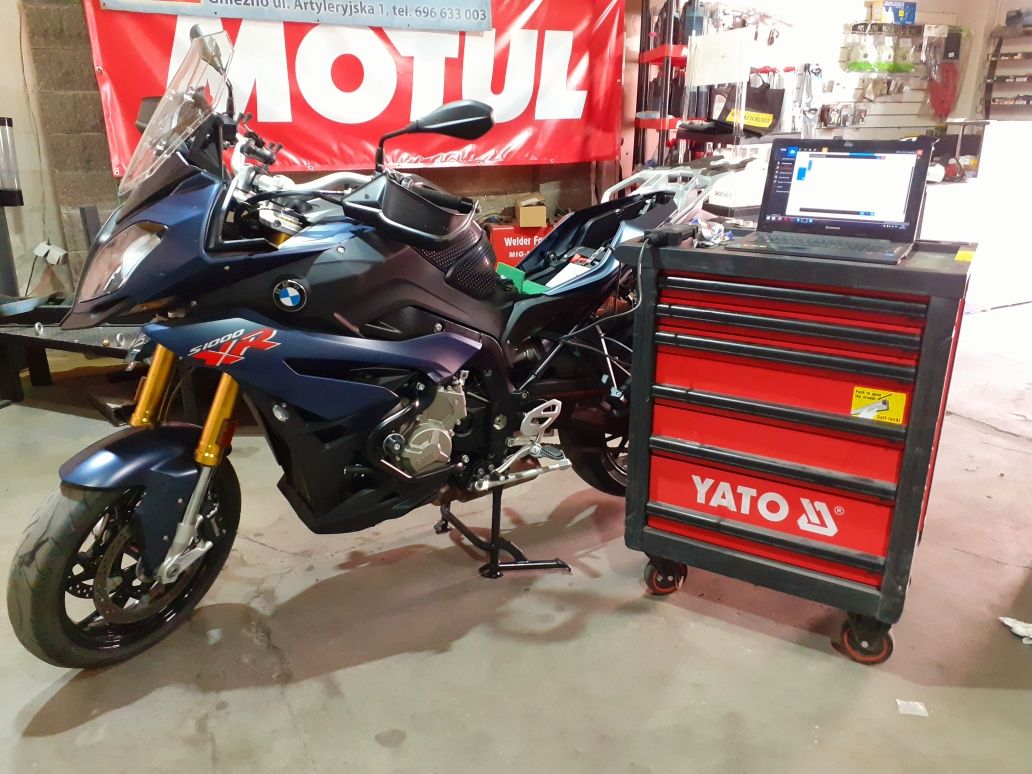 Hamownia motocyklowa, blokowanie na A2, reflash, remap ECU, tuning