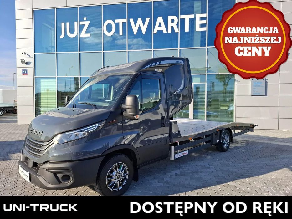 Iveco ODKRYJ TRANSPORT NA NOWO !!! AUTO OD RĘKI, MINIMUM FORMALNOŚCI  OGRZEWANIE,spanie,hak,kamera,wyciągarka,FULL LED,amortyzowany fotel,