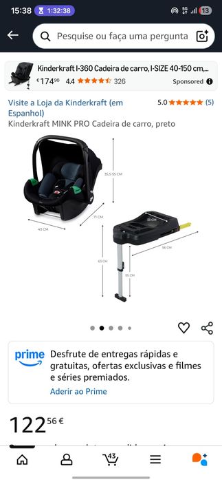 Ovo Kinderkraft Mink Pro + Isofix