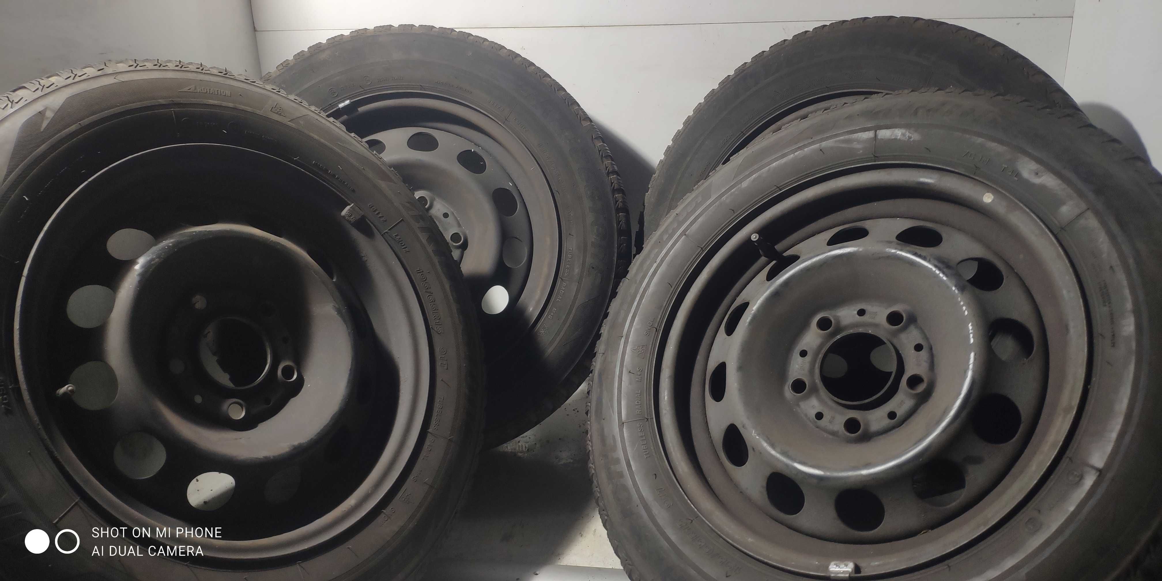 Koła 195/65R15 BRIDGESTONE zimowe BMW 3 2 komplet 4szt stalowe 5x120