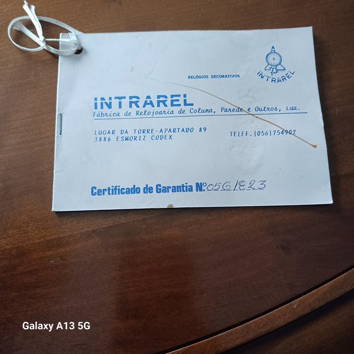 Relógio  de sala vertical - Intrarel