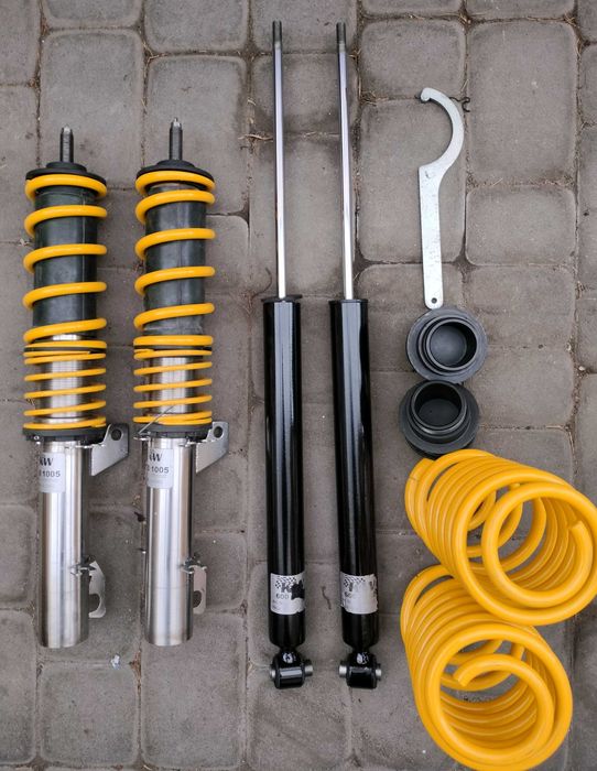 Zawieszenie gwintowane kw V1 inox Golf 4 Bora octavia a3 8l Leon 1 osk