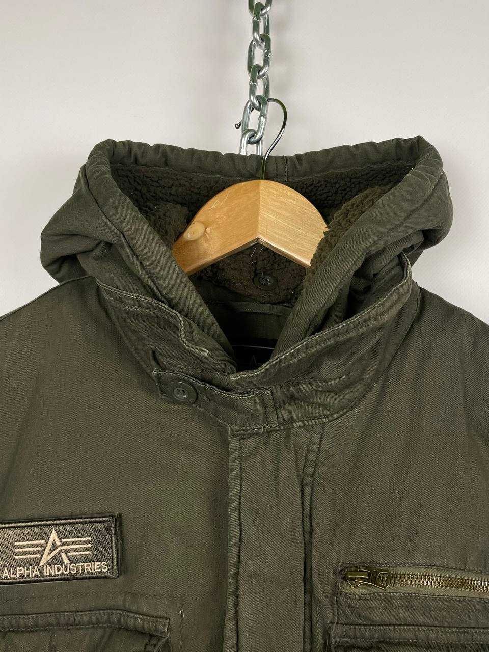 Чоловіча утеплена мілітарі куртка alpha industries m65