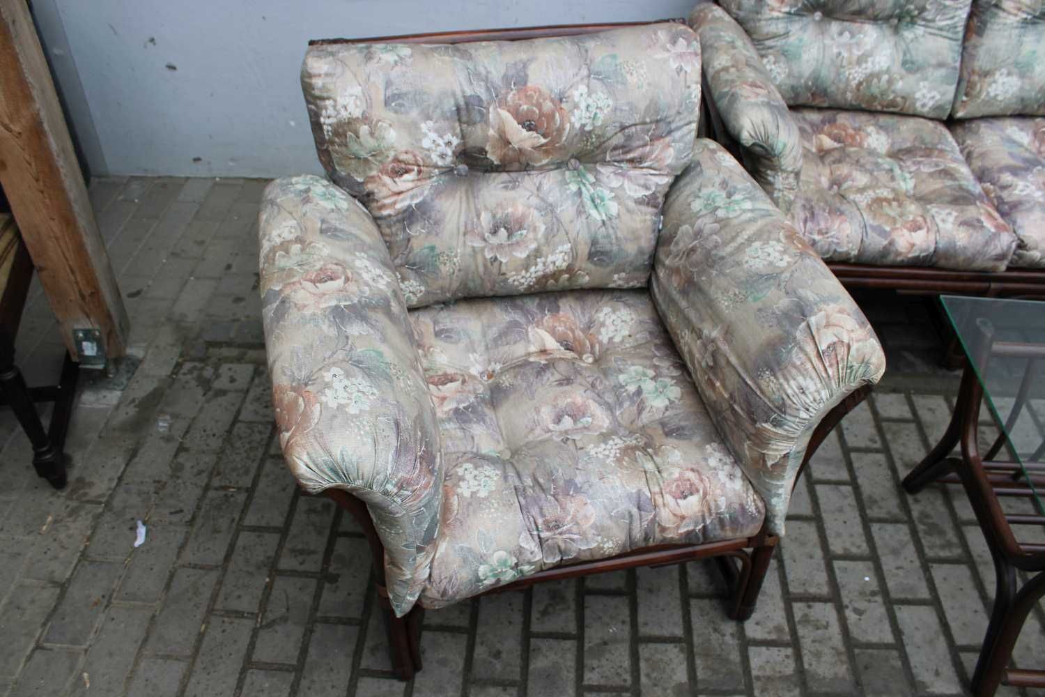 Ratanowy komplet wypoczynkowy sofa +2 fotele + ława  439