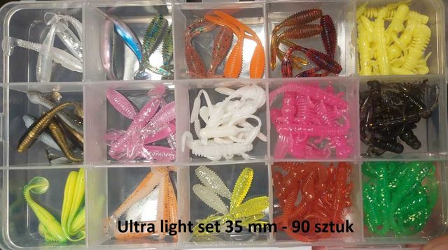 Ultra light set 35 mm 3.5 cm - 90 sztuk przynęt #ultralight