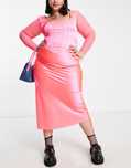 Colu 46 3Xl Satynowa Spódnica Plus Size H15098