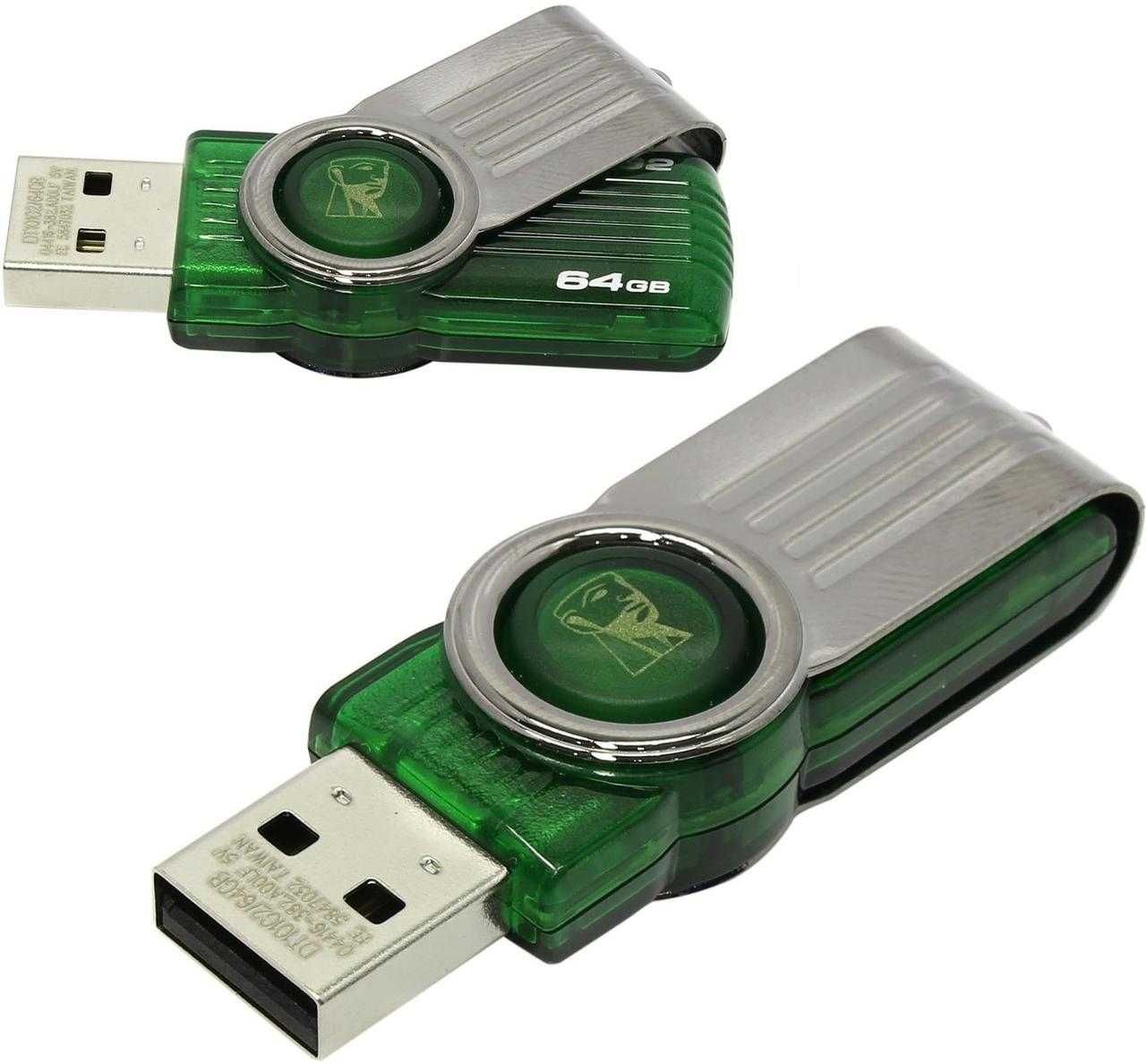 Накопитель Флешка Kingston 64гб USB 2.0 DataTraveler 101 Generation 2