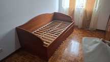 Cama solteiro cerejeira