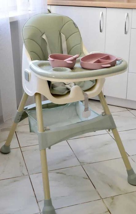 Дитячий стільчик для годування від 6 місяців bambi годувальний столик