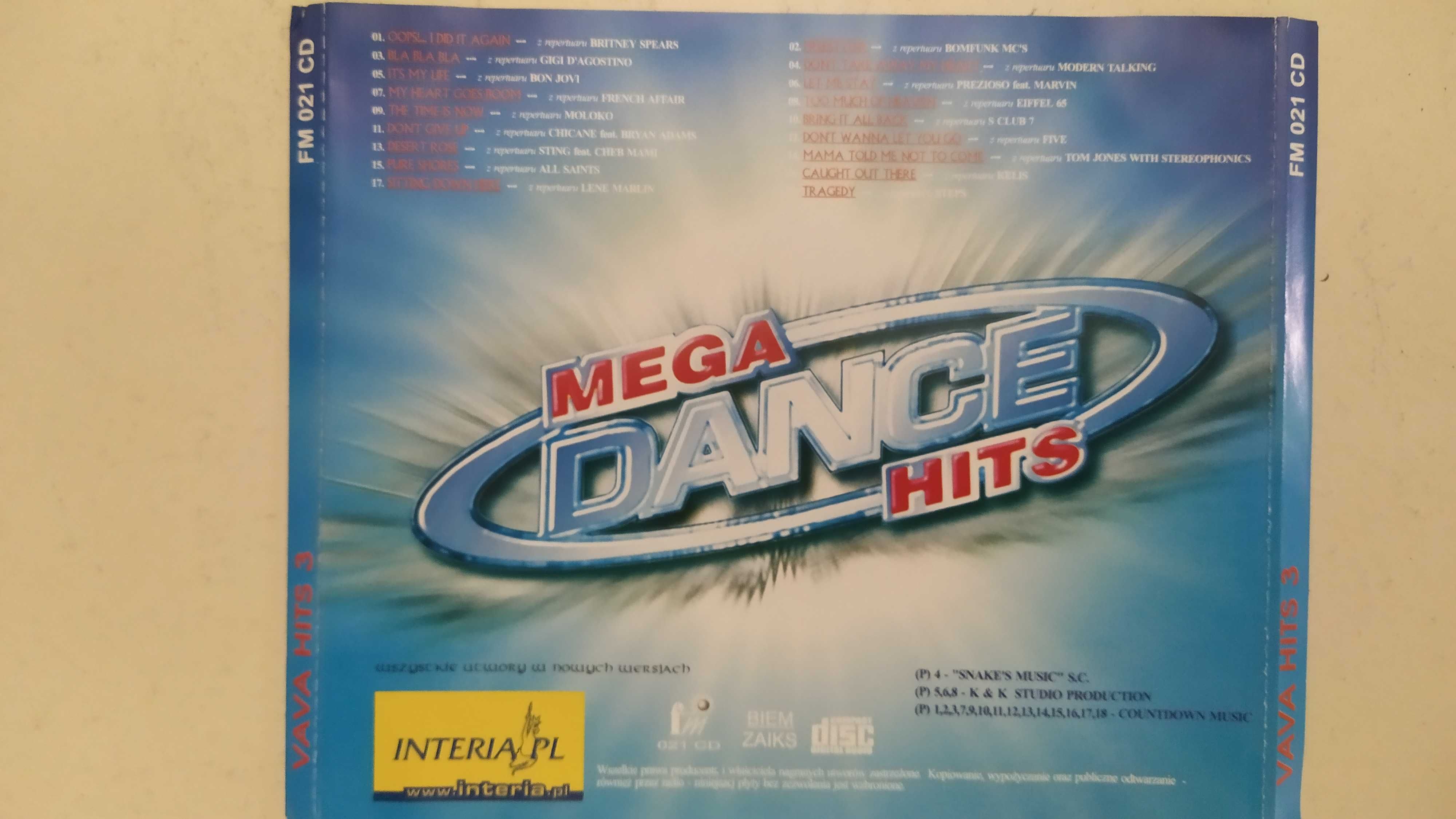Mega Dance Hits VAVA HITS 3 różni wykonawcy