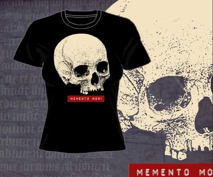 Koszulka Memento Mori męska czarna M [Nowa w folii]