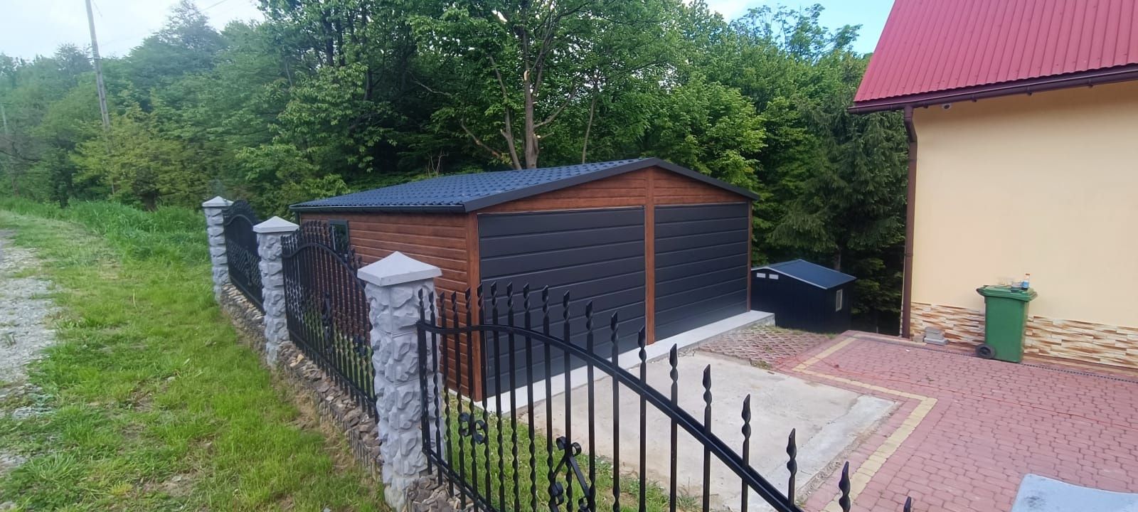 Producent garaży blaszanych  garaz 6x6 Drewnopodobny