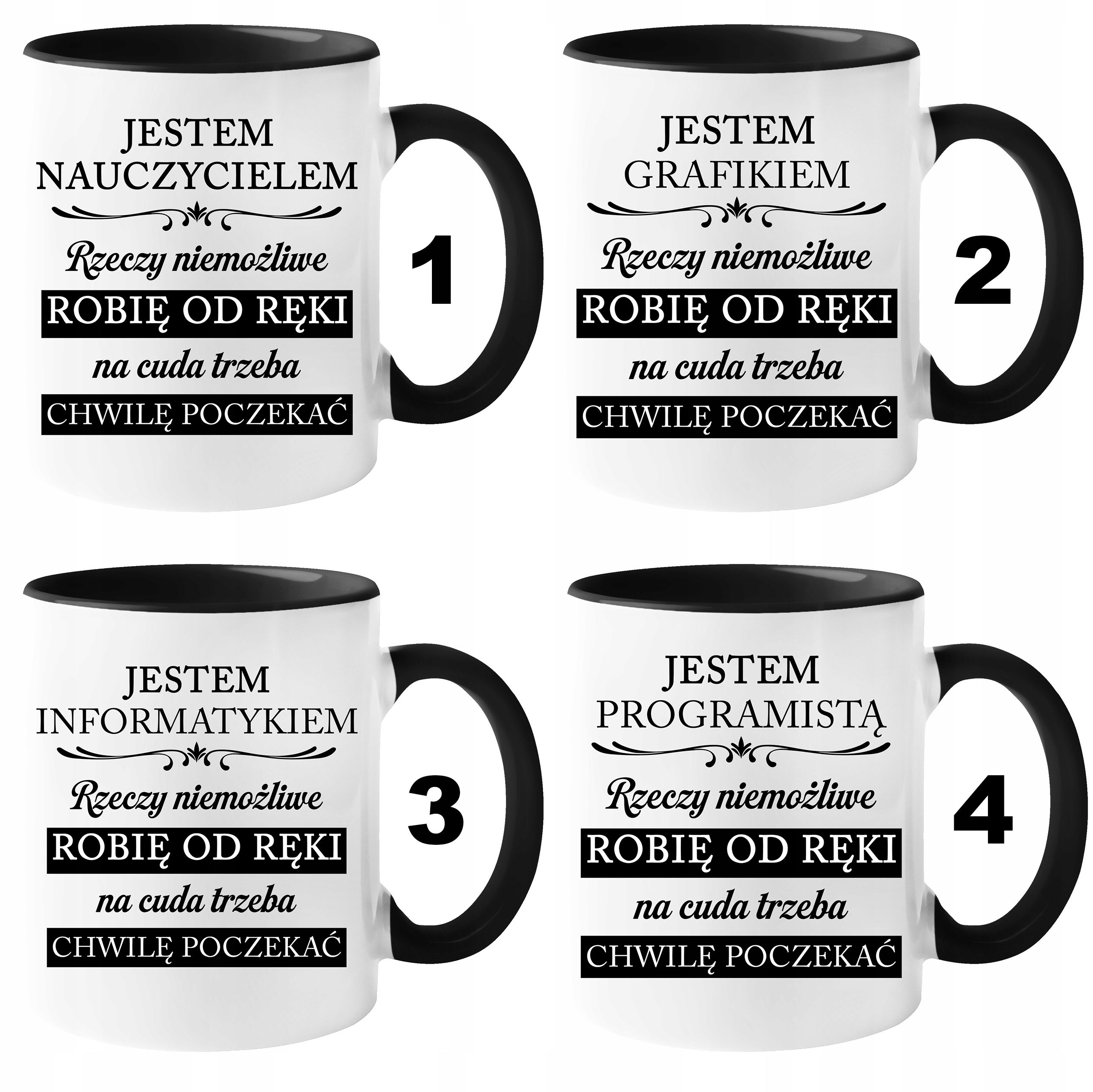 Kubek dla Fryzjerki "Rzeczy Niemożliwe" z Opakowaniem