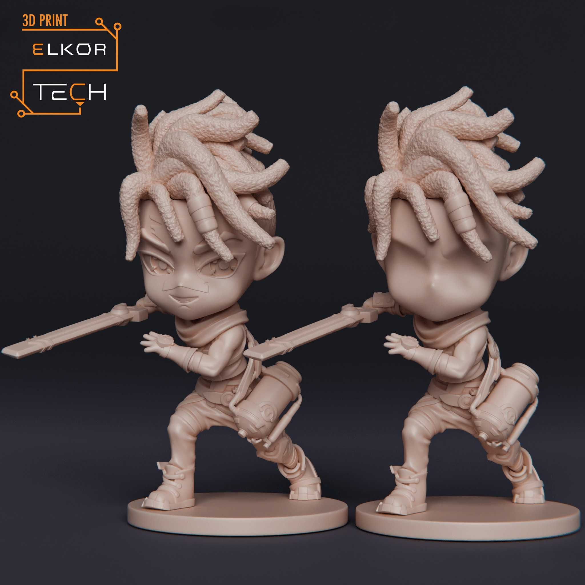 Ekko z Arcane - Chibi Figurka Kolekcjonerska
