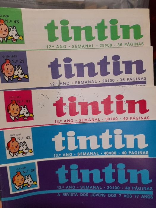 Tintin e Spirou fascículos vários-décadas 80/90 (+300 disponíveis)