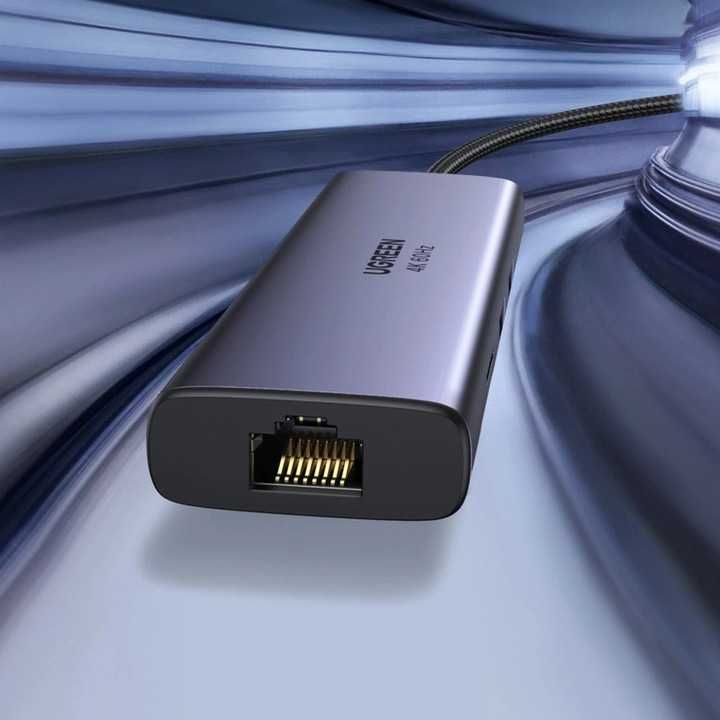 HUB 7w1 Ugreen CM512 USB-C / 2x USB-A 3.2 / HDMI 4K / czytnik SD TF