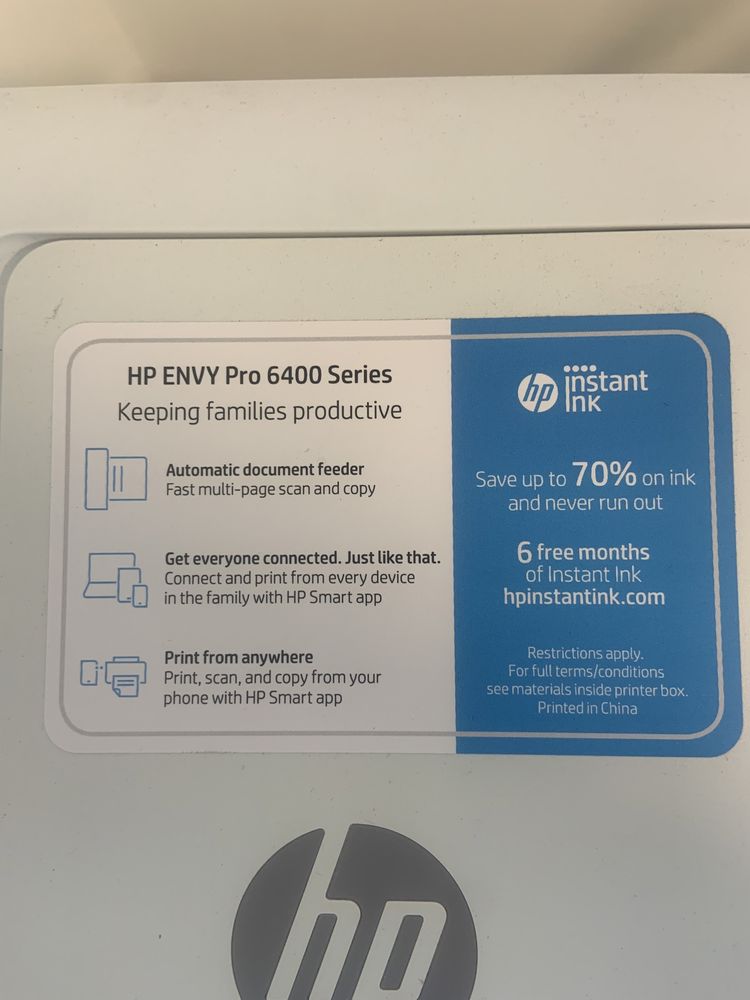 Hp ENVY PRO 6400 Series