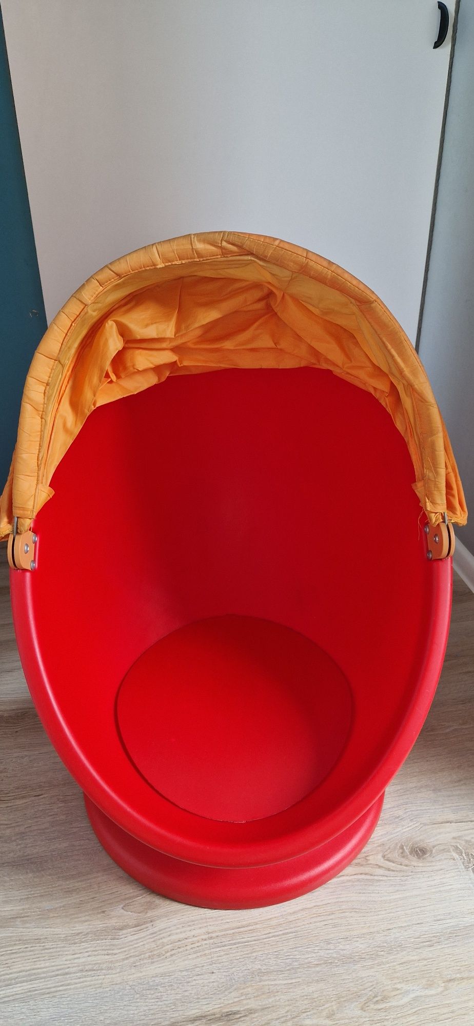 Fotel obrotowy czerwony dla dzieci, ikea