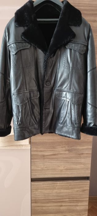 Дубленка мужская кожаная